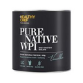 New The Healthy Chef Pure Native WPI Vanilla 450g Whey Protein Isolate