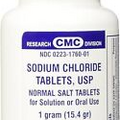 Sodium Chloride Tablets SALT 1 GM 100ct FRESH PHARMACY SUPPLY 2/26 exp