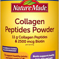 Nature Made Collagen Peptides Powder, with Biotin for Hair, Skin & Nails 11.2 oz
