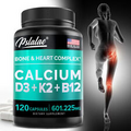 4-in-1 Calcium - Vitamin D3, K2, B12 -Strong Bones, Muscle, Joint & Heart Health