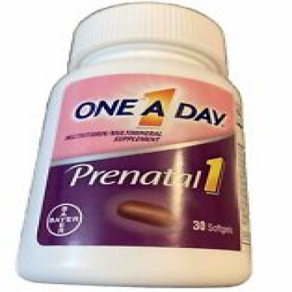 One A Day Prenatal 1 Complete Multivitamin 30 Count Exp 11/2024