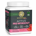 Pre Workout Powder Energy Drink Supplement | Clean Vegan Plant-Based Pre-Workout Supplement | Pump, Hydrate, Focus, Endurance & Strength Builder | Watermelon Flavored | 30 Servings | Active Preworkout