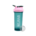 NEJRAB Protein Shaker Bottle - Sports Blender Bottles for Protein Mixes and Shakes - 28 Oz, Leak-Proof, shaker cups for protein shakes, Pre-workout (Green), NJB 28-Oz