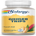 Ginger Trips Travel Aid | Root Extract | Healthy Digestive Support 60 Chewables
