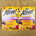 2 New Nature's Way Alive! Women's 50+ Complete Multivitamin -50 Tablets Each Box