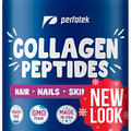 Perfotek Collagen Powder for Women Men Types I & III Unflavored Easy to Mix H...