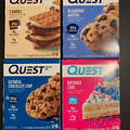 ✔ 4 Boxes QUEST Bars BLUEBERRY MUFFIN Oatmeal Chip BIRTHDAY & S'mores 16 Bars