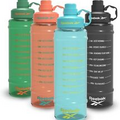 Reebok Motivational Water Bottle With Lifestyle Design - Leak Proof Teal