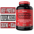 MuscleMeds CARNIVOR Beef Protein Isolate Amino Acid Creatine 4 lbs PICK FLAVOR