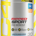 C4 Ripped Sport Pre Workout Powder Arctic Snow Cone - NSF Certified for Sport +