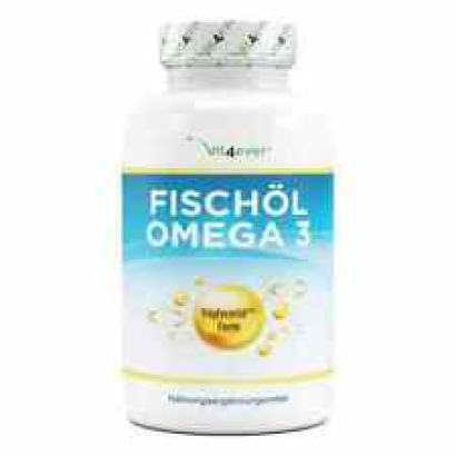 Omega-3 Fish Oil = 420 Softgel Capsules 1000mg Salmon Oil 18% EPA & 12% DHA