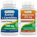 Best Naturals Acetyl L-Carnitine 1000mg & Magnesium Glycinate 425 mg