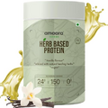 QURA Plant Protein Powder, Pea Protein Powder with Goodness of Herbs, Plant Based Protein Powder 100% Vegan, Contains All Essential Amino Acids 24g Protein/Serving (Vanilla, 600g)