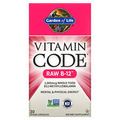 Garden of Life Vitamin Code Raw B-12 30 Vegan Caps Gluten-Free, Kosher, No