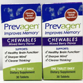 Lot of 2 Prevagen Regular 10mg Mixed Berry Chewables 60 Tablets New In Box