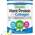 Orgain Protein Powder + Collagen, Vanilla Bean - 25g of 1.6 Pound (Pack 1)