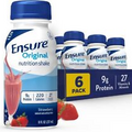 Ensure Original Strawberry Nutrition Shake | Meal Replacement Shake | 6 Pack