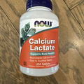 NOW Supplements - Calcium Lactate 250 Tablets Exp 2028
