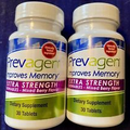 2 Bottles Prevagen Extra Strength Mixed Berry Chewables 20mg, 60 Tablets Total