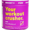 EBOOST POW Natural Pre Workout Powder - 20 Servings - Berry Melon Fizz -