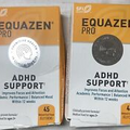 2 Pack Equazen Pro ADHD Support  Focus Attention Omega 3 & 6 EPA.4/24 45 each