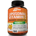 NutriFlair Liposomal Vitamin C 1600mg, 180 Capsules Fat Soluble Vit C Supplement