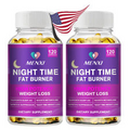 2×Night Time Fat Burner Supplement For Fat Burn Weight Loss Appetite Suppressant