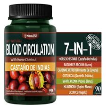 Blood Circulation Horse Chestnut Turmeric Blood Flow Support Capsules 90 count