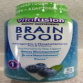 Vitafusion Brain Food Adult Gummy Vitamins Supplement, Blueberry, 50 Ct 06/2024