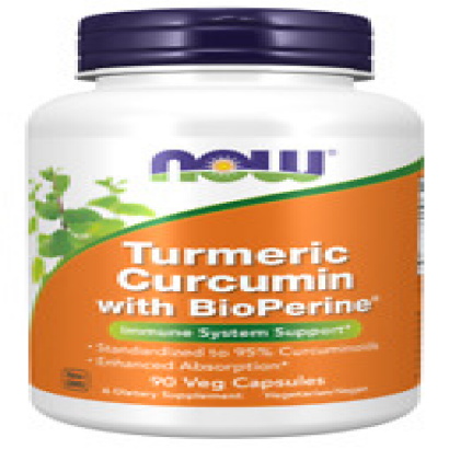 NOW Turmeric Curcumin  Bioperine 95% Curcuminoids 90 caps