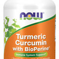 NOW Turmeric Curcumin  Bioperine 95% Curcuminoids 90 caps