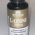 Windmill Lysine, 500 mg (Immune Support) 120 Tablets - Expiration Date 09-2026