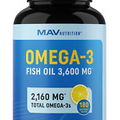 Triple Strength Omega 3 Fish Oil 3600 Mg | EPA & DHA | over 2100Mg of Omega-3