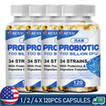 34 Strains with 100 Billion Probiotics CFU Probiotic Capsules Digestive Support