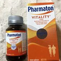 Pharmaton Vitality,Fatigue,Ginseng Extract G115, 100 Tablets - EXP 11/2024
