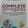 Nordic Naturals Complete Omega D3- Heart Skin&Mood Support 120Ct Exp26+ #7789