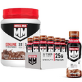 Bundle of Muscle Milk Genuine Protein Shake, Chocolate, (Pack of 12), and Muscle Milk Genuine Protein Powder, Chocolate