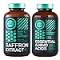 Essential Amino Acid Supplement and Pure Saffron Extract Energy and Mood Bundle