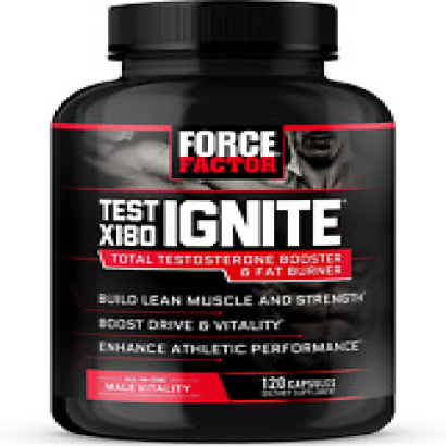 Force Factor Test X180 Ignite Total Testosterone Booster - 120 Count