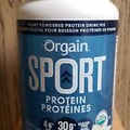 New Orgain Organic SPORT Plant-Based Protein Powder Vanilla 2.01 lb 912g 32.17oz