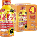 Vitamin Energy Extra Strength Energy Drink Shots | Natural Nutrients to Energize & Support Immune System | Sugar & Carb-Free | Immunity Formula | up to 7+ Hours | Orange Burst- 1.93 fl oz - Pack of 4