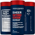 Sheer Strength Nitric Oxide Supplement - Nitric Oxide Supplements for Men - Supports Vascularity & Energy - Nitric Oxide Booster - Promotes Muscle Growth & Pumps (7 Day Supply)