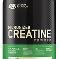 Optimum Nutrition Micronized Creatine Monohydrate Powder, Unflavored, Keto Frien