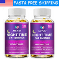 2×Night Time Fat Burner Supplement For Fat Burn Weight Loss Appetite Suppressant