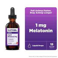 Natrol Liquid Melatonin 1mg Sleep Aid Supplement Tincture Bottle, Berry, 2 fl oz