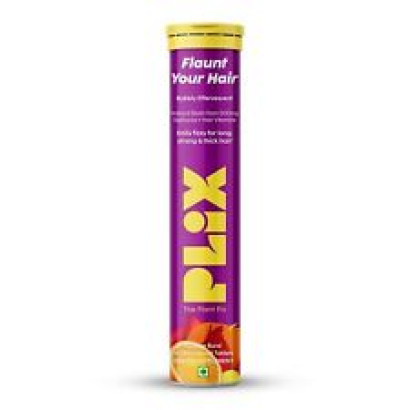 PLIX - THE PLANT FIX Heavenly Hair (15 Effervescent Tablets) (Orange Flavour)