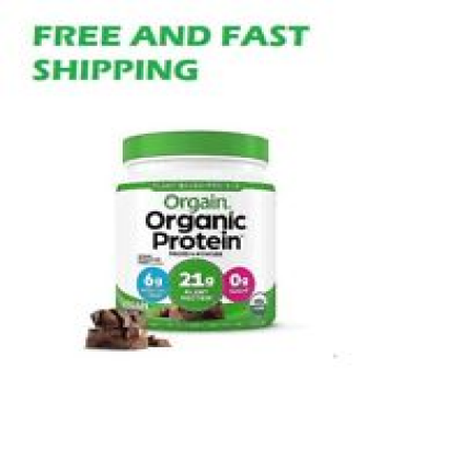 "Orgain Organic Vegan Protein Powder - Creamy Chocolate Fudge, 2.03lb"