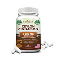 Ceylon Cinnamon Capsules 1200mg - Highest Potency Blood Sugar Support