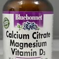 Bluebonnet Calcium Citrate Magnesium Vitamin D3, 90 Caplets - CHOOSE EXP!