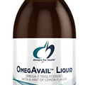 Designs for Health OmegAvail Liquid TG Fish Oil 1200mg - Triglyceride Omega-3 Fish Oil Brain Support Supplement with DHA/EPA - Natural Lemon Flavor (8oz / 47 Servings)